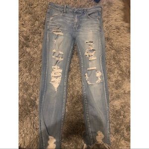 SOLD❌❌American Eagle Lightwash Hi-Rise Jegging